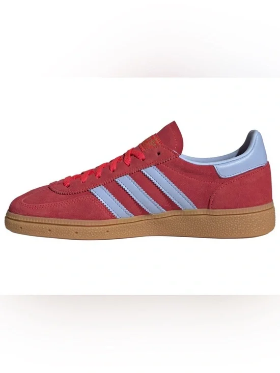 Adidas Handball Spezial Women’s 6.5 Lucid Red Glow Blue Suede Gum Sole NEW - Picture 6 of 10